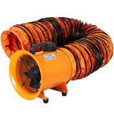 OrangeA Utility Blower Fan, 10 Inches, 320W 1518 CFM High Velocity Ventilator w/ 32.8 ft/10 m Duct Hose, Portable Ventilation Fan, Fume Extractor for OrangeA