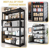 REIBII Garage Shelving Heavy Duty Load 2000Lbs Adjustable 5-Tier Garage Storage Shelves Heavy Duty Metal Shelving for Garage Storage Rack Shelf for REIBII
