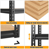 Bepatio Garage Shelving 5 Tier Storage Shelves Heavy Duty Shelving Adjustable Garage Storage Shelves Metal Shelves for Storage Loads 1500LBS Metal Bepatio