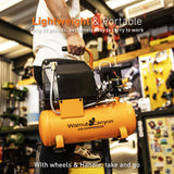 WALNUT CANYON 2 Gallon Air Compressor, 1.8 SCFM@90 PSI Air Compressor Portable, 1.1 HP Oil-Free Small Air Compressor Max 150 PSI, 70 dB Quiet Air WALNUT CANYON