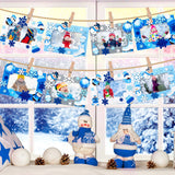 Ferraycle 232 Pieces Winter DIY Picture Frames Craft Kit for Kids 32 Pieces Winter Photo Frames with 200 Stickers to Decorate for Xmas Winter Party Ferraycle