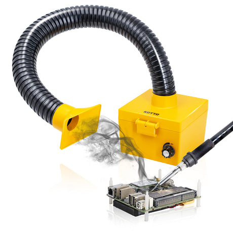 KOTTO Soldering Fume Smoke Absorber, Electric Iron Welding Fume Extractor Soldering Smoke Absorber Remover DIY Fume Extractor Filter with Strong KOTTO