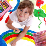 Sunnyglade 145 Piece Deluxe Art Set, Wooden Art Box & Drawing Kit with Crayons, Oil Pastels, Colored Pencils, Watercolor Cakes, Sketch Pencils, Paint Sunnyglade