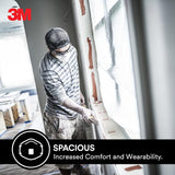 3M All-In-One Respirator, Best for Sanding, Fiberglass, Drywall, Painting, N95, Exhalation Valve Helps Direct Exhaled Air Downward, Relief From Dusts 3M Safety