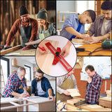 Woodworking Scriber Marking Line Ruler T Type Woodworking Ruler 13 inch Layout and Measuring Tools Precision Marking T-Ruler Positioning BOWEITI