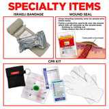 Ever-Ready Industries Outdoor Protection and Workplace First Aid Kit - Emergency Medical and Trauma Kit- Color Coded, Essential Trauma Items, Durable WoodArtSupply
