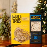 Wood Trick Wooden Marble Run 3D Wooden Puzzles for Adults and Kids to Build - 15x14 in - Electric Driven - Roller Coaster Wooden Model Kits for Wood Trick