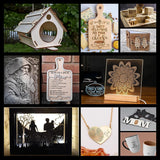 Creality Laser Engraver, 12W Laser Cutter with Air Assist, 120W High Accuracy Laser Engraving Machine, DIY CNC Machine and Laser Engraver for Wood Creality