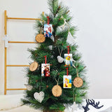 Personalized Christmas Ornaments 2023, Wood Custom Photo Text Hanging Ornament Customized Christmas Tree Decorations Gift for Family, Kids, Friends, Valyria