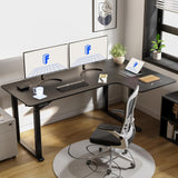 FLEXISPOT Dual Motor 4 Legs L Shaped Standing Desk Corner Desk Computer Electric Sit Stand Up Desk Height Adjustable Desk Home Office Table with FLEXISPOT