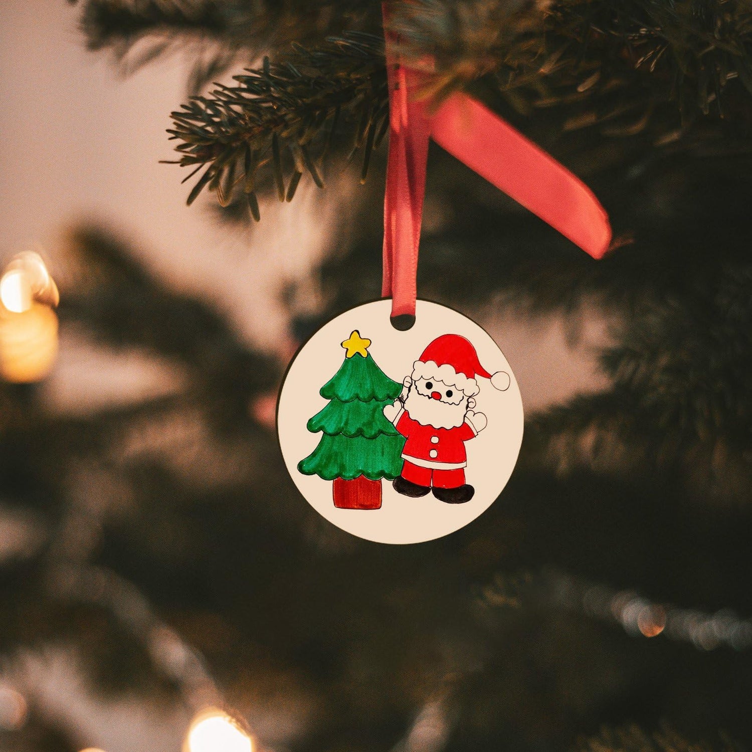 Jyongmer 100 Pieces Unfinished Wood Circle - 1.5 inch Round Disc Blank Natural Wooden Cutout Ornaments for Decoration DIY Craft Art Supplies, 0.11 Jyongmer