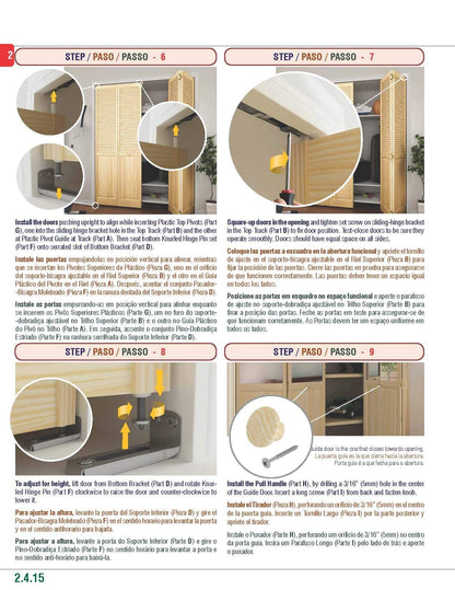 Closet Door, Bi-fold, Louver Louver Plantation (36x80) - WoodArtSupply