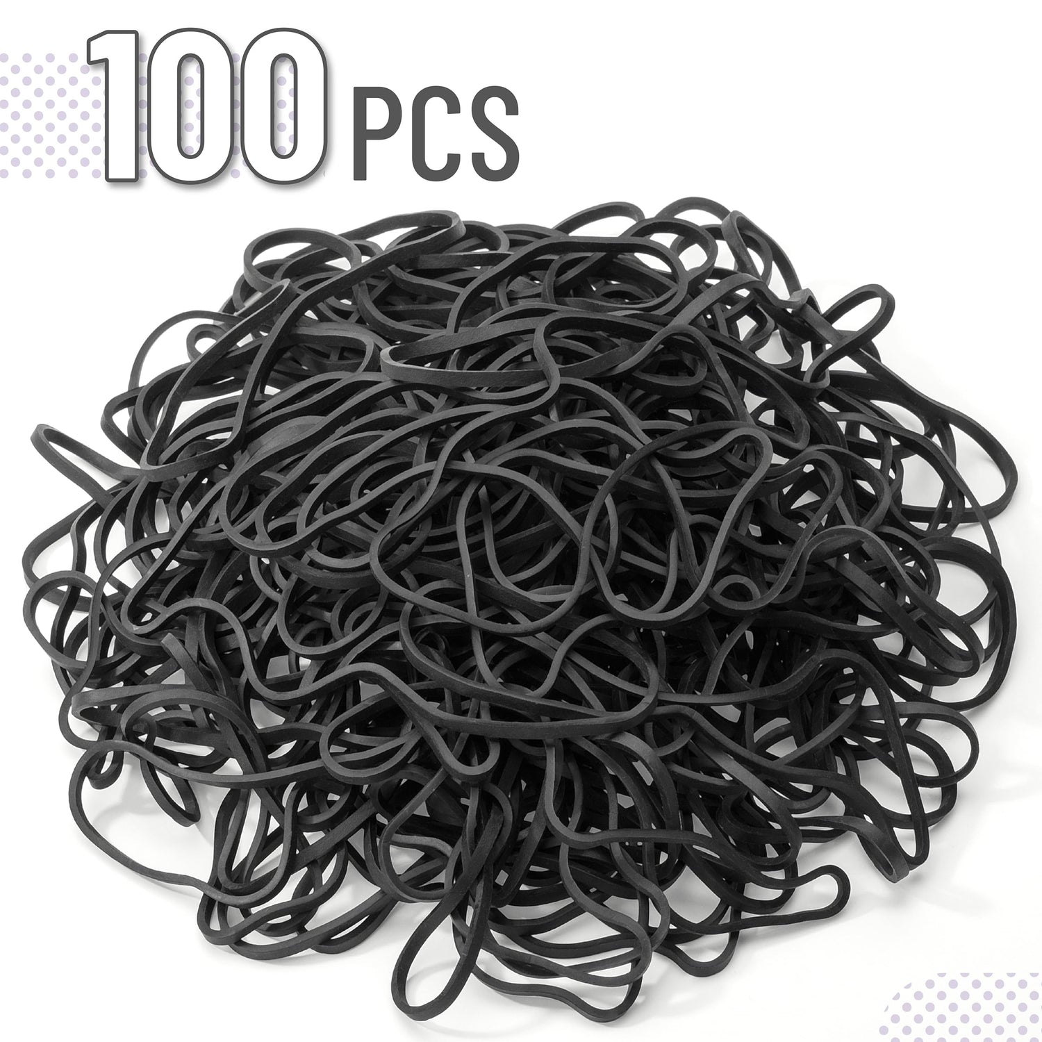 Mr. Pen- Large Rubber Bands, 100 Pack, Black, Big Rubber Bands, Extra Large Rubber Bands, Rubber Bands Large, Long Rubber Bands Office Supplies, 7 Mr. Pen