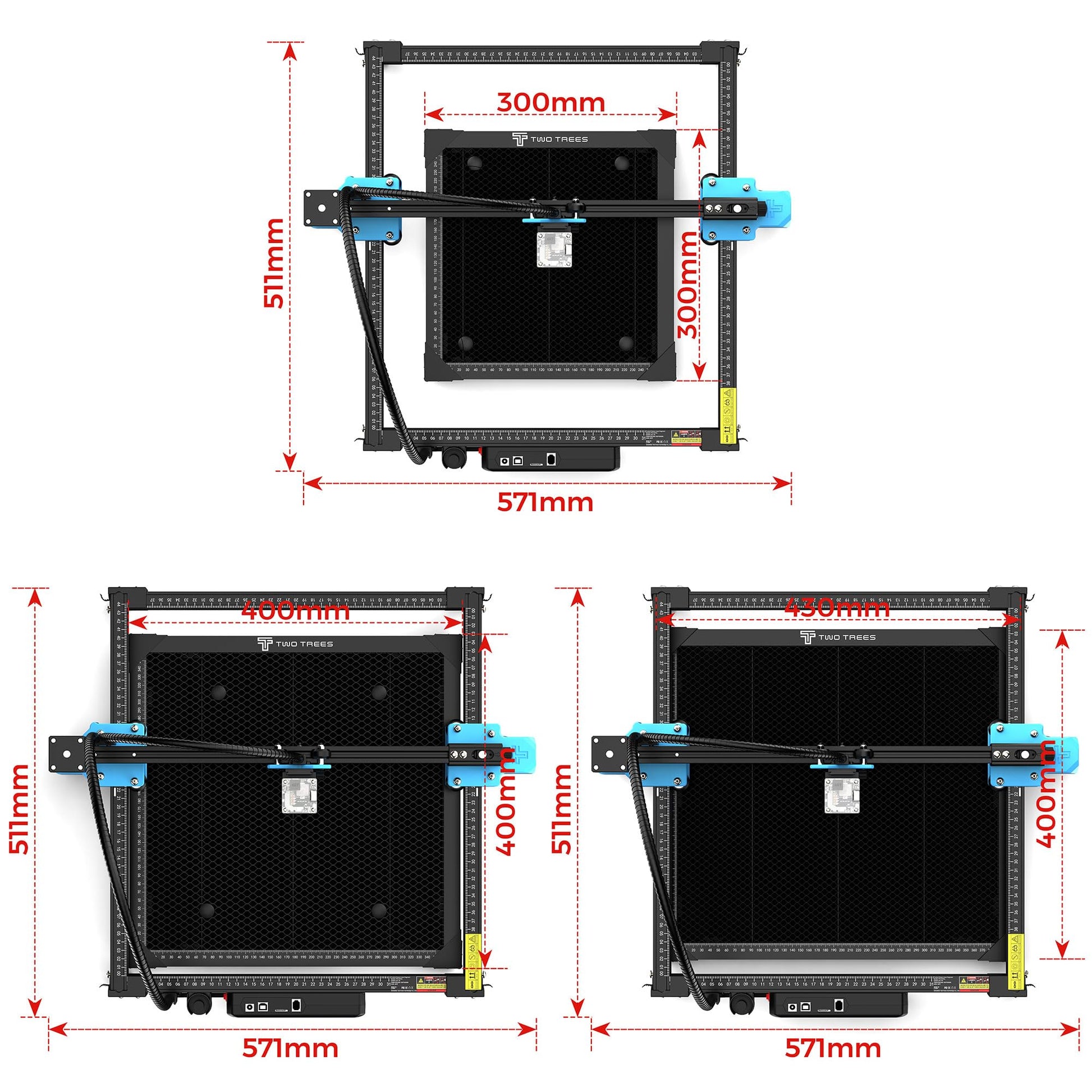 500 * 500mm Honeycomb Laser Bed Honeycomb Working Table Laser Honeycomb for CO2 or Laser Engraver Cutting Machine with Aluminum Plate and Engraving - WoodArtSupply