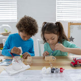 Made By Me Build & Paint Rescue Vehicles, Paint Your Own Firetruck, Police Car & Ambulance, DIY Wooden Vehicles, Great Weekend Activity, Car Birthday Made By Me