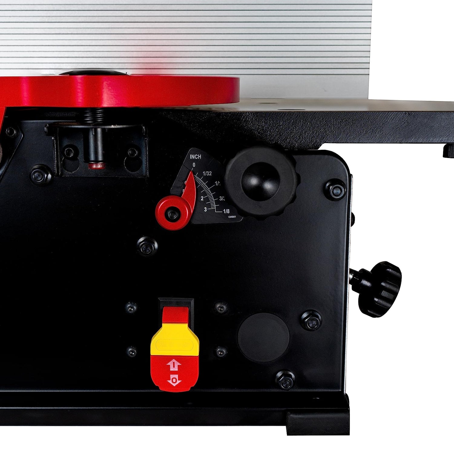 Cutech 401100HI 10-Inch Spiral Cutterhead Benchtop Jointer with Cast Iron Tables, 20 Tungsten Carbide Inserts, Extra Long 24" Fence, Additional Fence CUTECH