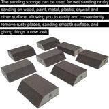 M-jump 8 Pack Single Sanding Sponge Kit- 60/80/120/220- Coarse Medium Fine Grit,Washable and Reusable Sanding Blocks for Wood-Working Sanding Metal M-jump