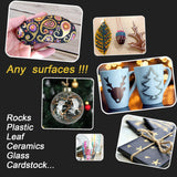 Dyvicl Premium Metallic Markers Pens Silver and Gold Paint Pens Fine Tip Metallic Markers Dyvicl