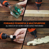 HARDELL 12V Cordless Rotary Tool, 6-Speeds Rotary Tool Kit, 30000RPM Power Rotary Tools 94 Rotary Tool Accessories for Engraving, Sanding, Polishing, HARDELL