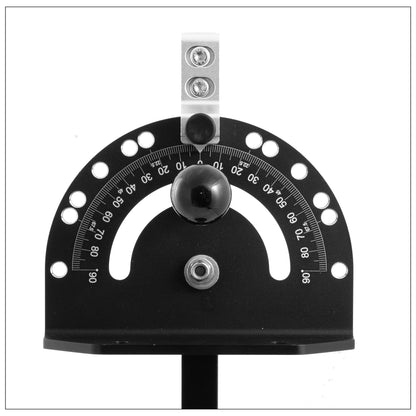 Fulton Precision Miter Gauge with a Standard Slot (3/4” x 3/8”) Steel Bar with Adjustable Spring Loaded Plungers and Removable Retaining Disc
