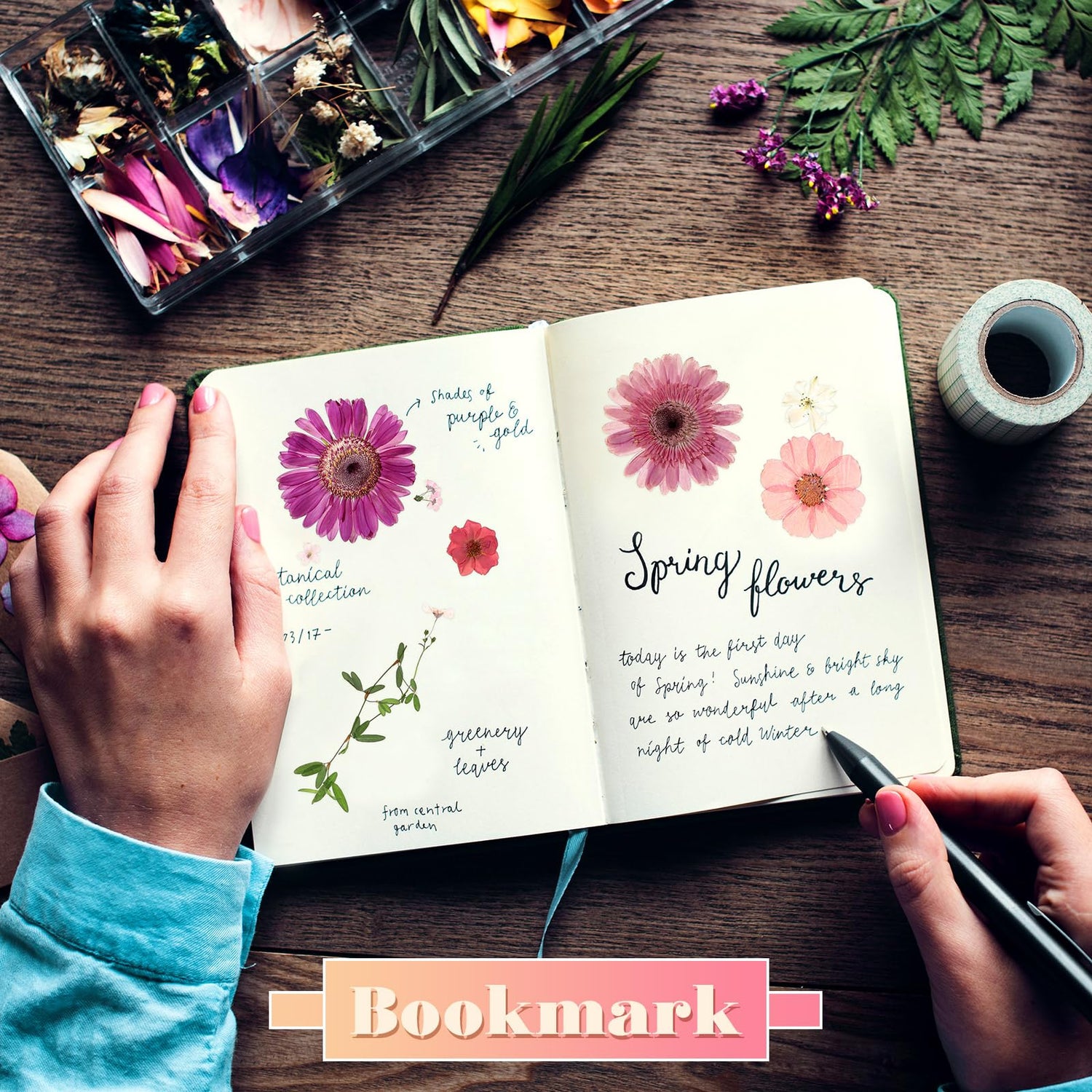 eBoot 72 Pcs Dried Pressed Flowers for Resin Molds Real Pressed Flowers Dry Leaves Bulk Natural Herbs Kit for Scrapbooking DIY Art Crafts Jewelry EBOOT