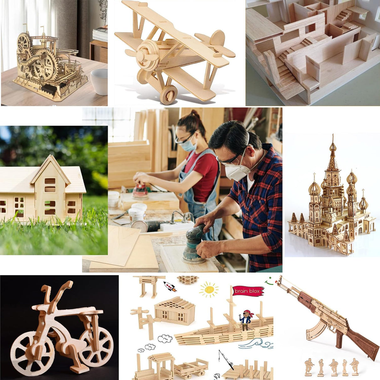 Unfinished Wood Pieces,15 Pack Basswood Sheets 1/16,Basswood Plywood Wood Sheets for Crafts,Perfect for Painting, Drawing, Laser, Wood Engraving, Cassny