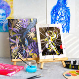 ARTEZA Iridescent Acrylic Paint, Set of 10 Chameleon Colors, 2 oz/60ml Bottles, High Viscosity Shimmer Water-Based, Blendable Paints, Art Supplies ARTEZA