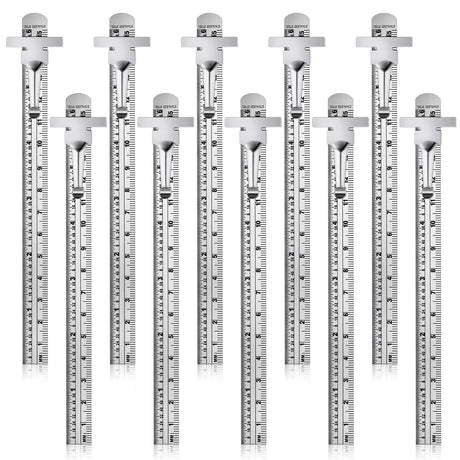 6 Inch 15 cm Pocket Ruler Flexible Precision Stainless Steel Ruler with Detachable Clips Stainless Steel Pocket Clip Scale Gauge Ruler Metric British Frienda