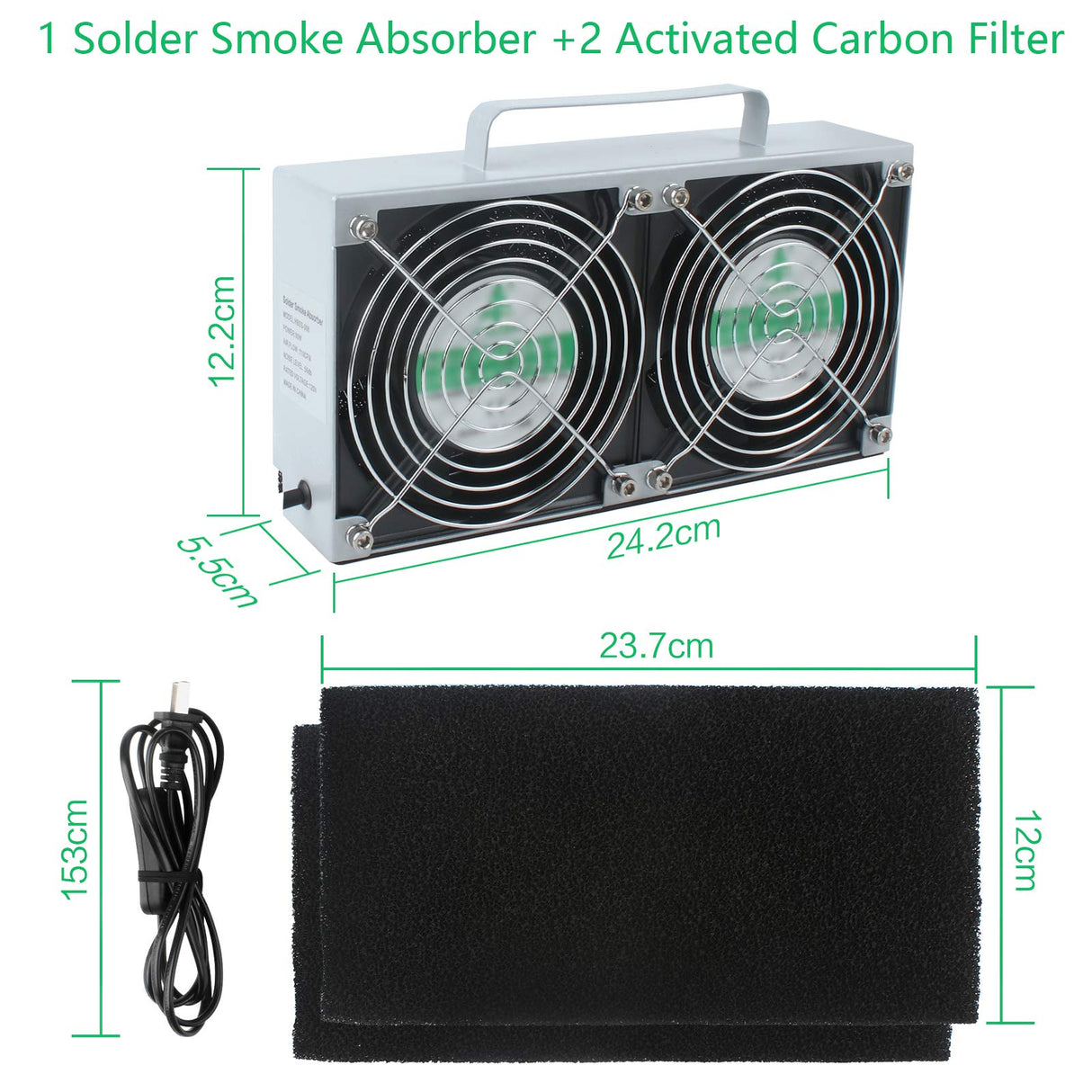 Solder Smoke Absorber Remover Fume Extractor Soldering Fan for DIY Working Soldering 3D Printing Kulannder