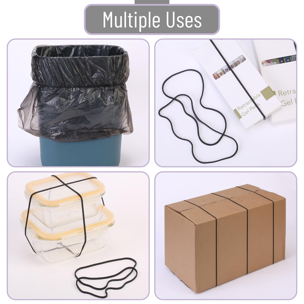 Mr. Pen- Large Rubber Bands, 100 Pack, Black, Big Rubber Bands, Extra Large Rubber Bands, Rubber Bands Large, Long Rubber Bands Office Supplies, 7 Mr. Pen