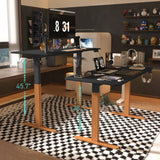Monomi Electric Standing Desk, 55 x 28 inches Height Adjustable Desk, Ergonomic Home Office Sit Stand Up Desk with Memory Preset Controller (Black Monomi
