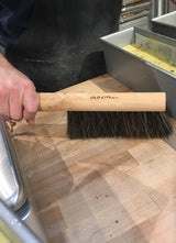 Dustpan Bench Woodworking Brush-USA 13 inch Horsehair Brushes are Used for Counter, Furniture, Drafting, Patio, Fireplace Cleaning, Shop Brush, Old City Unltd.