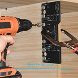 GOINGMAKE Shelf Pin Jig 1/4 Inch Aluminum Alloy Shelf Pin Drilling Jig Drill Guide for Straight Holes Shelf Pin Drilling Jig Cabinet Hardware Jig goingmake