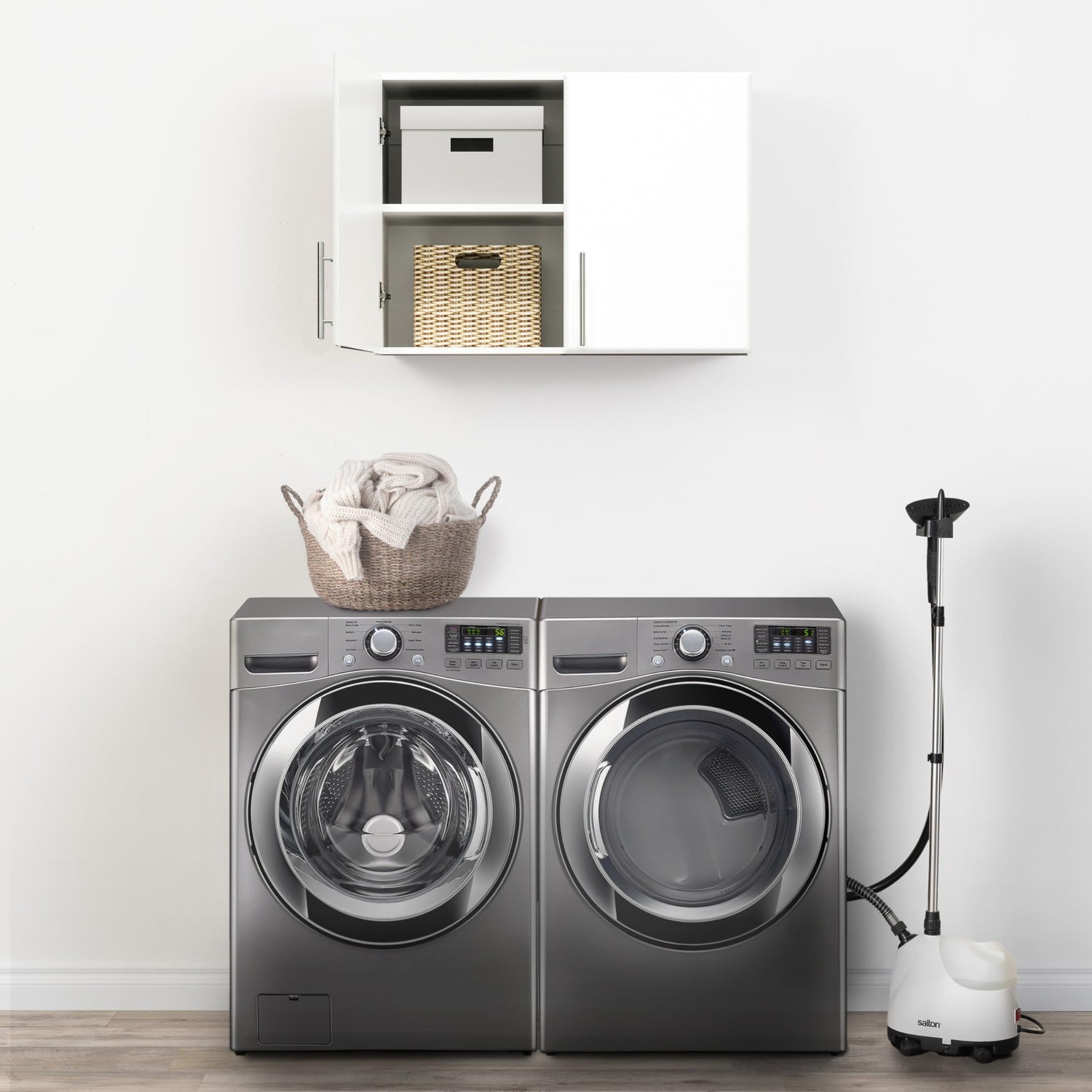 Prepac Elite Wall Cabinet with Storage Shelf - Multifunctional Garage, Kitchen, and Bathroom Cabinet in White Prepac