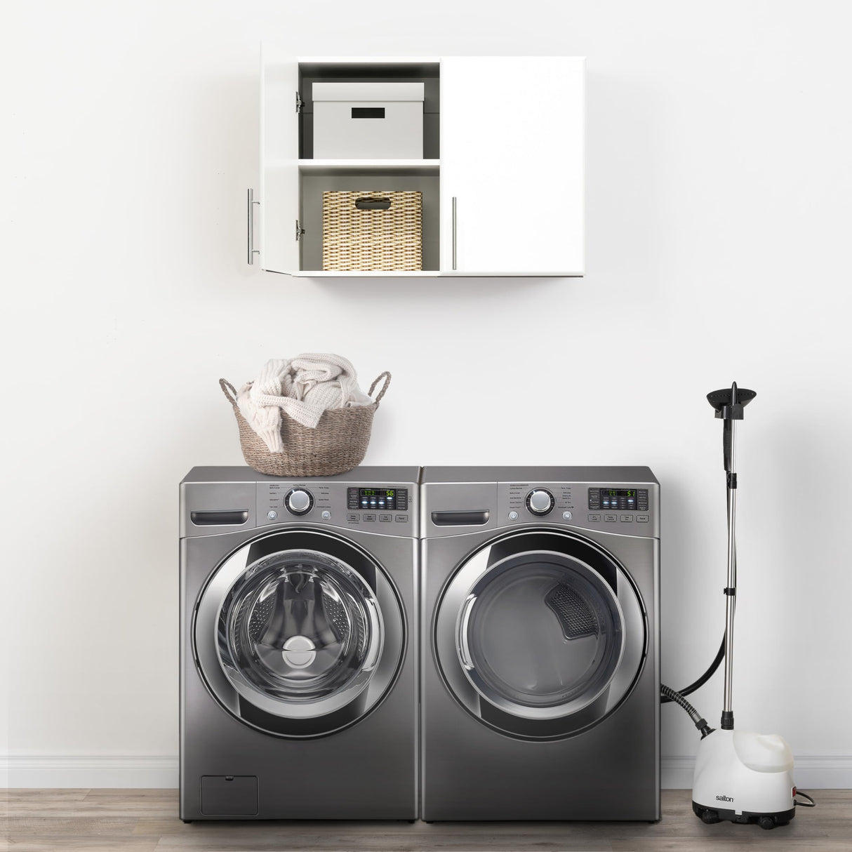 Prepac Elite Wall Cabinet with Storage Shelf - Multifunctional Garage, Kitchen, and Bathroom Cabinet in White Prepac