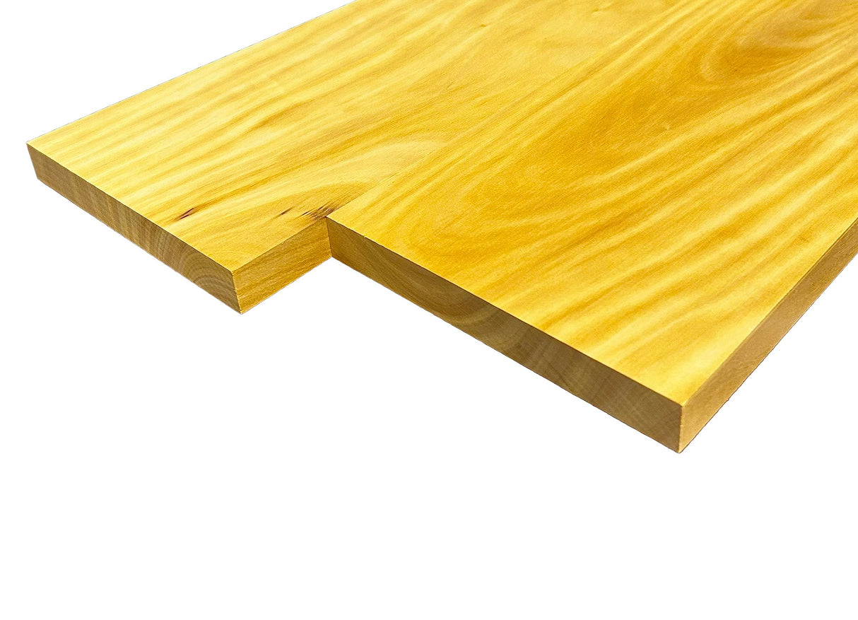 Yellowheart Lumber Boards 3/4" x 6" (2pcs) (3/4" x 6" x 12") Barrington Hardwoods