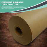 Kraft Brown Paper Roll 30" x 2,400" (200 ft) – 100% Recyclable Craft Construction and Packing Paper for Use in Moving, Bulletin Board Backing and Papersaurus