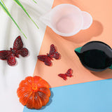 23 Pieces Silicone Mould Cup Dispensers Mini Measuring Cup Resin Mixing Bowls with Rubber Spoon Glue Stick Small Scraper Color Modulation Tools Kit Geiserailie