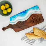Resin Ocean Personalized Cutting Board, Housewarming Gift for Couple, Wedding Gift, Christmas Anniversary Gift Idea, Epoxy Charcuterie Board asrincodesigns