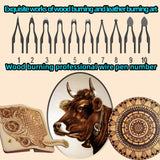 FIRElood Wood Burning Kit,Wood Burning Tool,Burning Tool Wood Burning High impedance Nickel-Chromium Wire Pen tip Wood Burning Tool Pen tip can FIRElood
