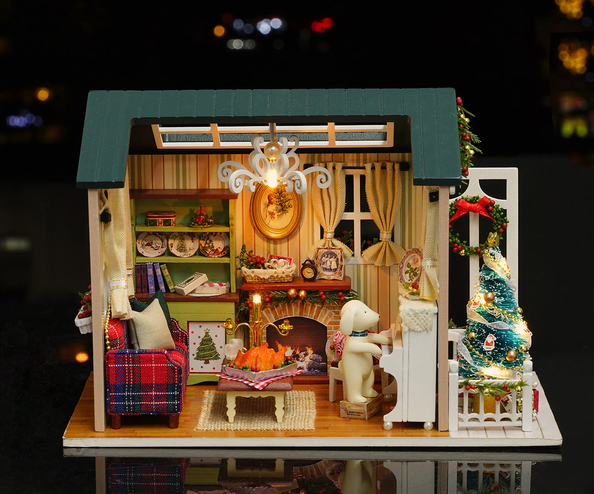 DIY Miniature Dollhouse Kit with Music Box Rylai 3D Puzzle Challenge for Adult Kids Z009 Rylai