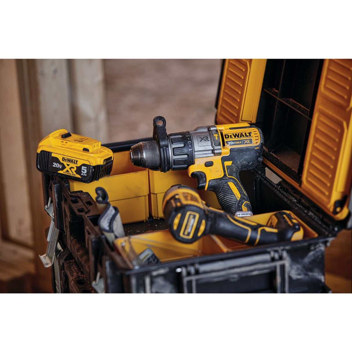 DEWALT 20V MAX XR Hammer Drill, Brushless, 3-Speed, Tool Only (DCD996B), Battery Powered, Yellow/Black DEWALT