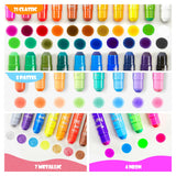 Tempera Paint Sticks, 40 Colors Solid Tempera Paint for Kids, Super Quick Drying, Works Great on Paper Wood Glass Ceramic Canvas Shuttle Art
