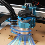 Genmitsu 65mm & 69mm CNC Dust Shoe, Compatible with Most 65mm/69mm Spindle Motor and Compact Router, Hose Adapter Inner Diameter 38mm (1.5″), Genmitsu