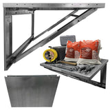 Professional Grade Products 26” x 32” Heavy Gauge Steel Wall Mounted Folding Workbench “Lock N Load” for Saving Space in The Garage, Utility Room, Professional Grade Products