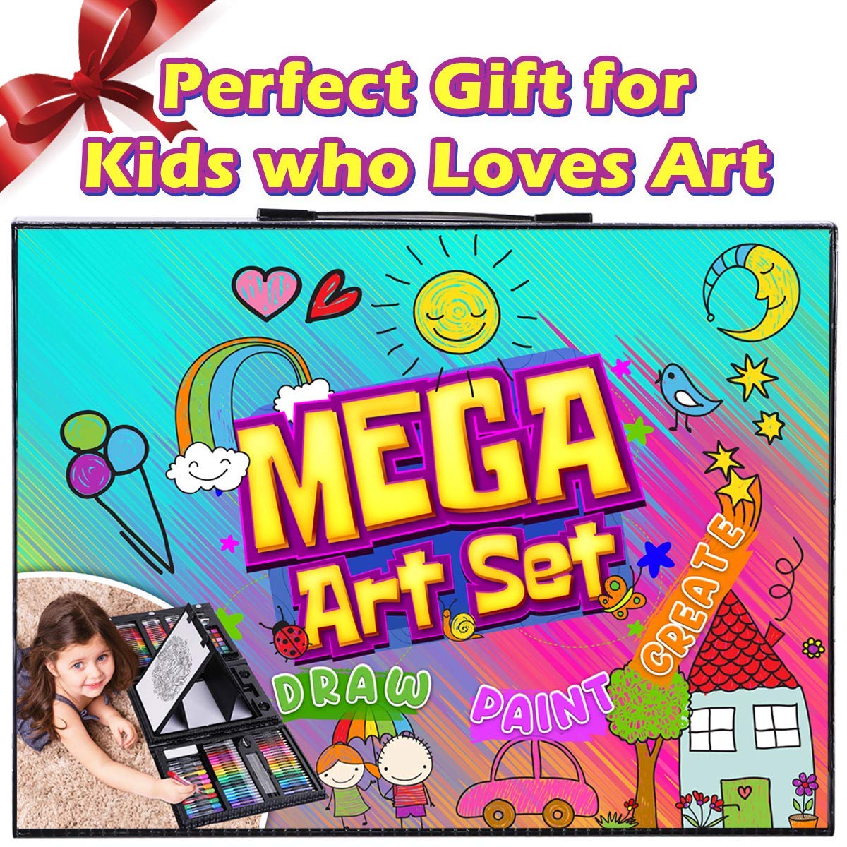 Art Supplies, 272 Pack Art Set Drawing Kit for Girls Boys Teens Artist,  Deluxe G