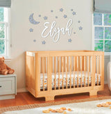 Personalized Custom Wood Name Sign with Stars Wooden Wall Stickers Nursery Name Sign, Personalized Baby Gifts Nursery Wall Decor Wooden Letters for Generic