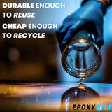 [Pack of 25] 8oz Disposable Graduated Measuring Cups for Mixing - Measurements in mL and Oz - Multipurpose Reusable Cups for Paint, Epoxy Resin, EpoxyStix