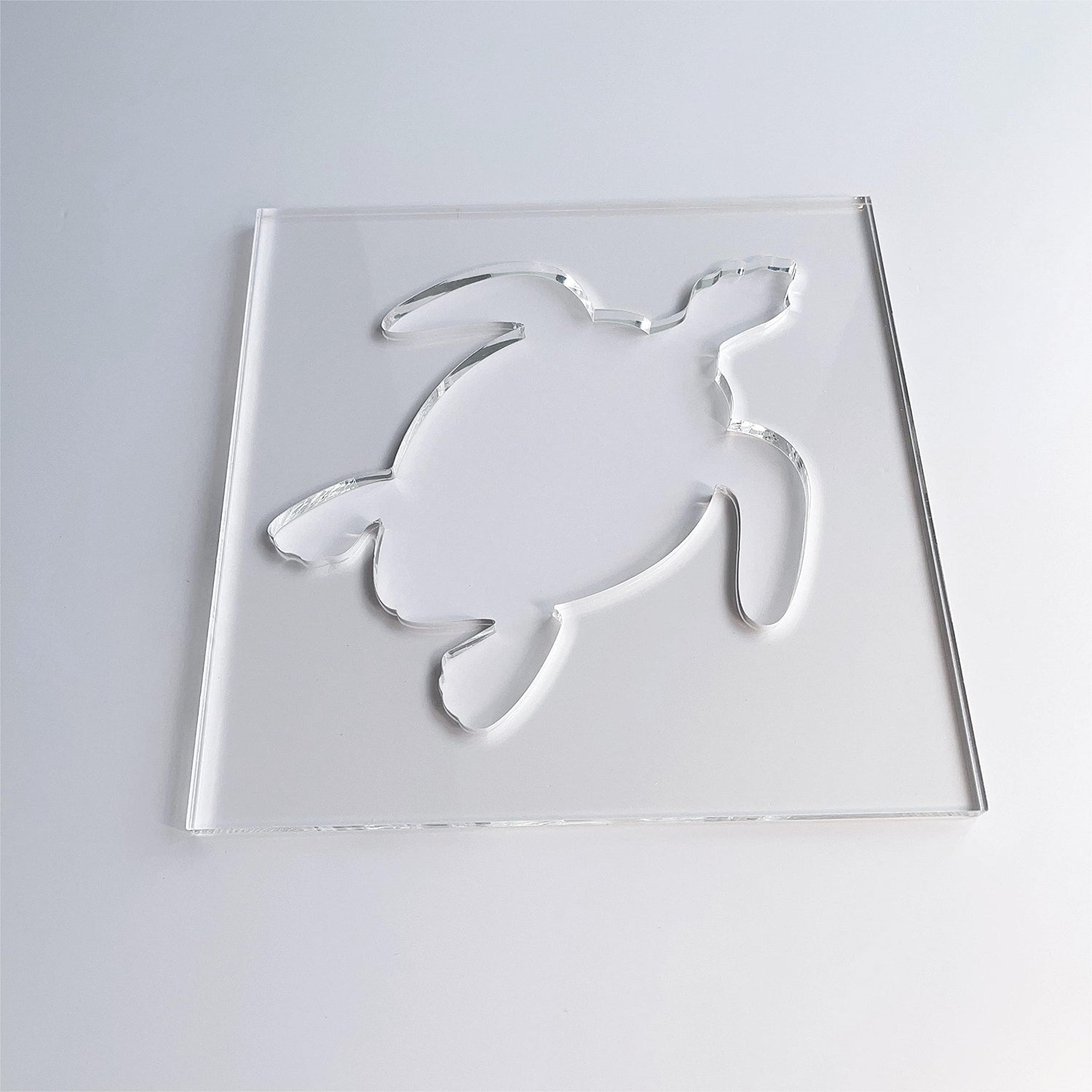 Sea Turtle Router Template, Clear Acrylic Template, Woodworking Router Template Phocaea