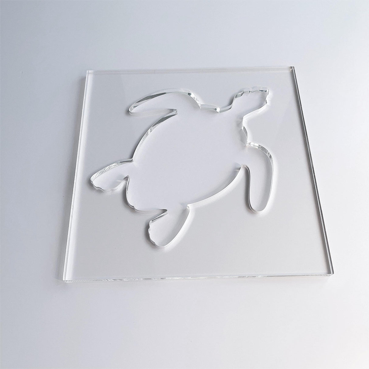 Sea Turtle Router Template, Clear Acrylic Template, Woodworking Router Template Phocaea